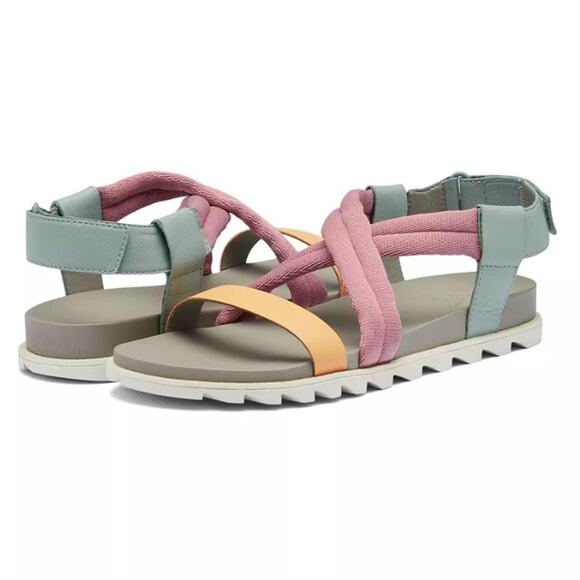 Sorel Roaming Decon Sandals Crushed Blue Chrome Gray size 9 - Picture 1 of 9